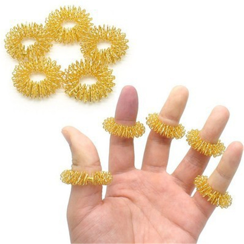 5pcs Finger Massage Body Wrist Massage Relaxation Ring Acupuncture Bracelet Health Care Hand lose Weight ► Photo 1/6