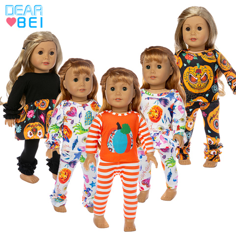 2022 New Fashion lovely Halloween clothes  Suits Fit For American Girl Doll 18Inch American Girl Doll Clothes ► Photo 1/6