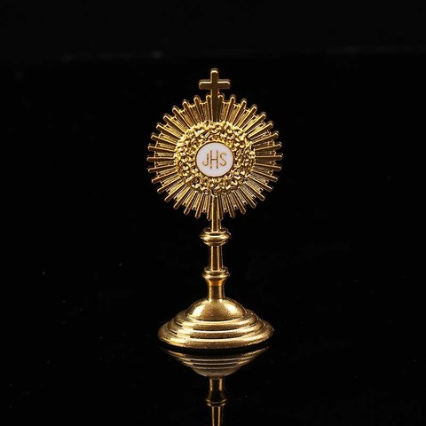 New religious JHS statue mini first communion JHS statue golden Sacramento baptismal table decoration statue 60mm * 30mm ► Photo 1/4