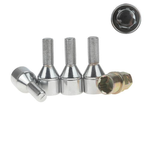 Super Safety M12 x 1.5 /M14 x 1.5 Anti theft Wheel Locking Nut Bolts Screw Key Alloy Steel Closed car End Nuts For Universal Car ► Photo 1/6