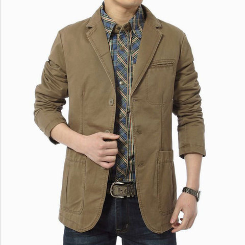 2022 Spring Autumn Luxury Men Blazers New  Fashion Brand High Quality Cargo Suit Casual ► Photo 1/5