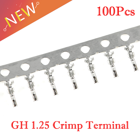 100PCS JST GH shell terminal 1.25mm Pitch with Lock GH1.25 Terminals ► Photo 1/4