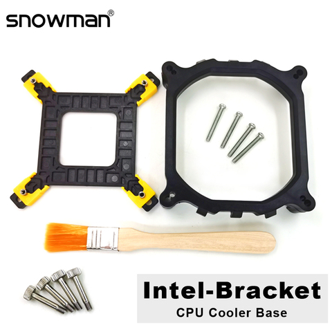 SNOWMAN CPU Cooler Fan Bracket Heatsink Holder For Intel LGA 2011 775 1200 1150 1151 1155 1156 1366 Socket Radiator Cooling Base ► Photo 1/6