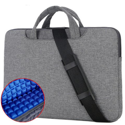 Laptop bag 12 13 14 15 16 inch Nylon Airbag Shoulder Handbag Computer portatile For Macbook air pro 13 Waterproof Notebook bag ► Photo 1/6