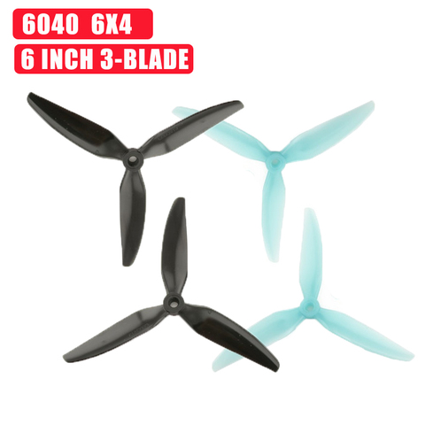 Newest 2 Pairs HQProp DP6X4X3V1S Durable 6040 6x4 6 Inch 3-Blade Propeller for RC Drone FPV Racing Parts Accessories ► Photo 1/3