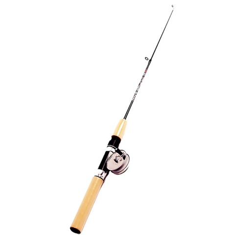 Winter Fishing Rods Mini Ice Fishing Rod Metal Fishing Reels Elastic Carbon Bait Casting Rod Anti Slip Wood Color Handle ► Photo 1/6