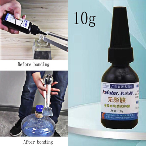 10ml Kafuter UV Glue UV Curing Adhesive K-300 Transparent Crystal and Glass Adhesive with  Uv Adhesive  Table Fixing Glass Glue ► Photo 1/6
