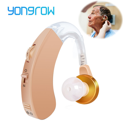 Yongrow Hearing Aid Voice Sound Amplifier Hearing Aids Behind Ear Adjustable Health Care ► Photo 1/6