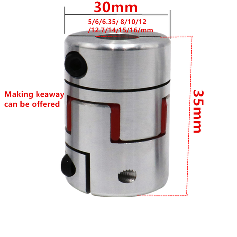 1PCS Motor Jaw Shaft Coupler D30L35 Claw-type Flexible Coupling Inner hole 6-15mm for CNC Stepper Servo Motor ► Photo 1/2