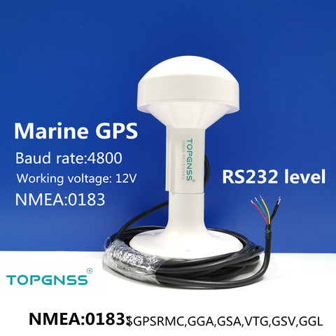 GN2000 marine ship GPS receiver antenna module NMEA 0183 baud rate 4800 DIY connector, voltage 12V RS232 protocol ► Photo 1/1