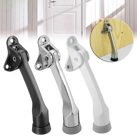 Magnetic Door Stopper Brushed Door Holder Catcher Rubber Buffer Wall Floor Mounted Stopper Home Door Holder ► Photo 1/6