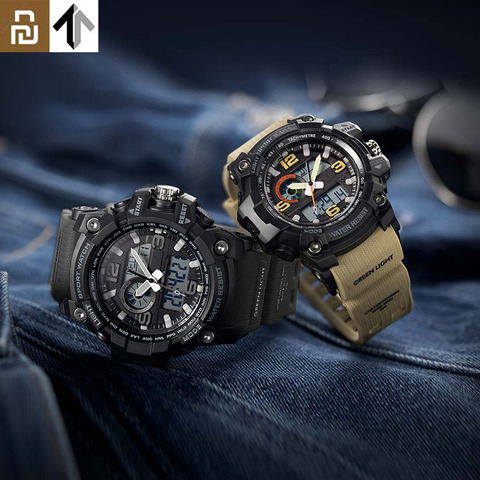 TwentySeventeen Outdoor Double Display Digital Watch Original imported movement Multi-function dial Dual time Waterproof For Men ► Photo 1/6