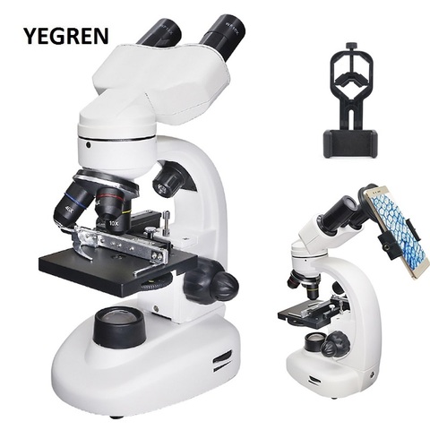 40X-1600X Binocular Biological Microscope with 360 degree Rotatable Head Optical Illuminated Microscope for Student Experiment ► Photo 1/6