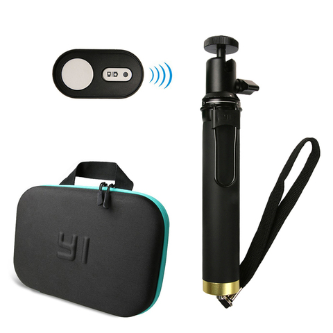 Wireless Remote Control controller + Monopod Selfie Stick + Bag For Xiaomi Yi Xiaoyi 2 4K Yi Lite Action Camera Accessories ► Photo 1/6