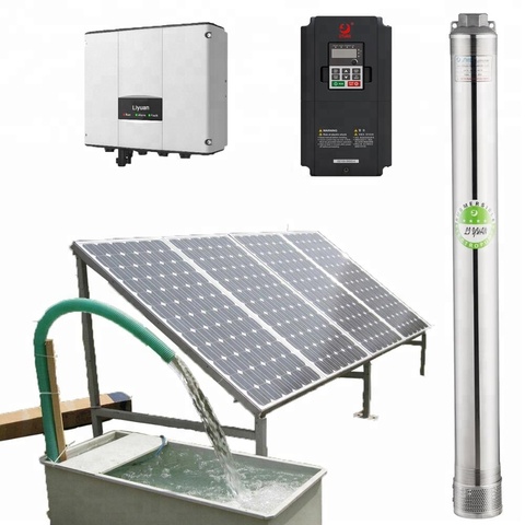 5500 Watt Solar Water Pump, Agriculture Brushless Submersible Deep Well Solar Pump ► Photo 1/6