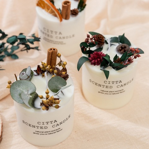 Soy Wax Fragrance Candles Romantic Pillar Candle Wedding Birthday Christmas Decoration Home Furnishing Scented Candle Hot Sale ► Photo 1/6