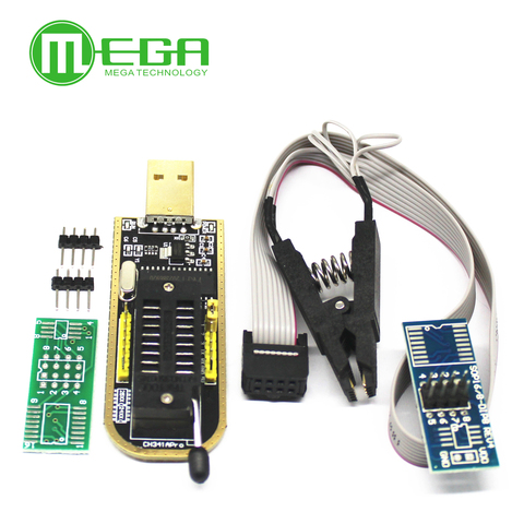 CH341A 24 25 Series EEPROM Flash BIOS USB Programmer Module + SOIC8 SOP8 Test Clip For EEPROM 93CXX / 25CXX / 24CXX DIY KIT ► Photo 1/4