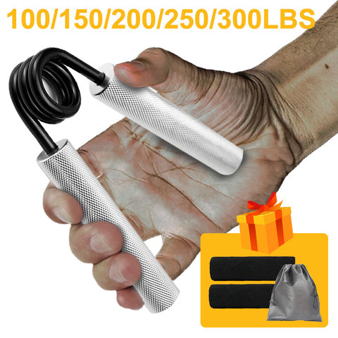100lbs-300lbs Fitness Heavy Grips Wrist Rehabilitation Developer Alloy Hand Grip Muscle Strength Training Device Carpal Expander ► Photo 1/6