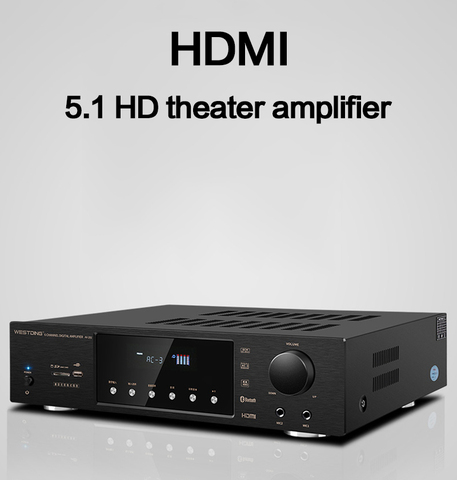 KYYSLB 300W 4-8ohm AV-293 High-power HD HDMI Bluetooth Amplifier Home Theater 5.1 Dolby AC-3 Audio DTS Decoding Amplifier ► Photo 1/6