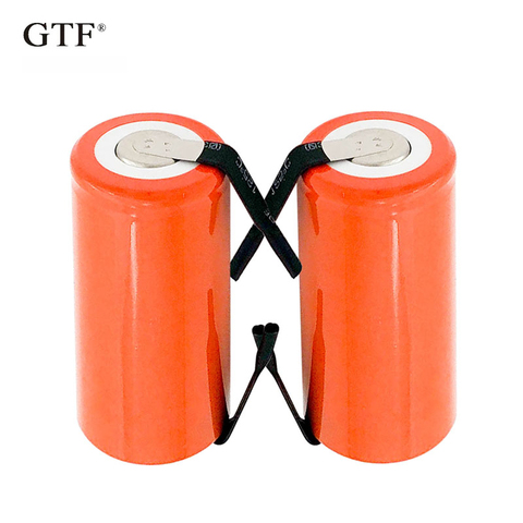 1.2V SC Ni-CD battery 2800Mah rechargeable batteria replacement Cells with tab an Extension Cord Processed ► Photo 1/6