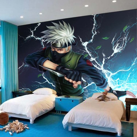 Naruto Kakashi Photo Wallpaper Cartoon anime Wallpaper Custom Wall ...