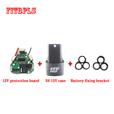 3S 12V DC Electric Tools Hand Lithium Drill Power Li-ion Battery Protection Board BMS 20A Circuit 18650 Pack Case Shell Bracke ► Photo 1/4