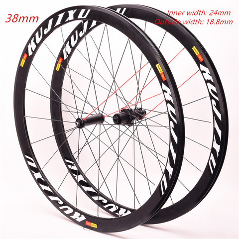 700C alloy wheelset  road bicycle wheel V Aluminum brake bicycle wheels rims ► Photo 1/6