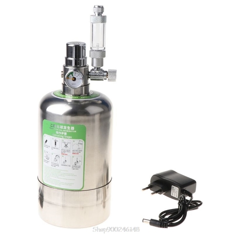 Aquarium DIY CO2 Generator System Stainless Steel Bottle Tools with Pressure Gauge Automatic Pressure Relief Va Au03 20 Dropship ► Photo 1/6