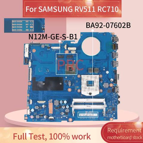 BA92-07602A For SAMSUNG RV511 RC710 Laptop motherboard BA41-01433A HM55 N12M-GE-S-B1 DDR3 Notebook Mainboard ► Photo 1/6