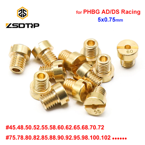 ZSDTRP 12pcs M5 Thread Replacement #30-#135 Carburetor Jets For Dellorto SHA PHBG Carb main Injector nozzle NC PHVA Pilot Jet ► Photo 1/6