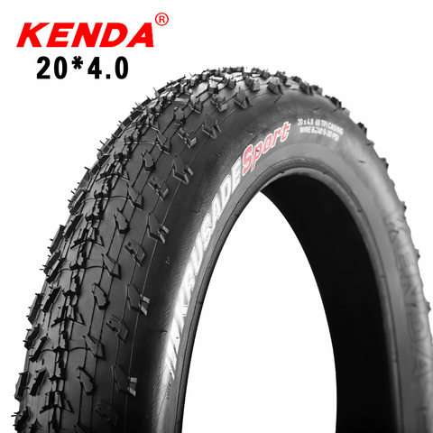 KENDA bicycle ATV tyre beach bike tire 20*4.0 city fat tyres snow bike tires 60TPI ultralight 1060g wire bead ► Photo 1/6