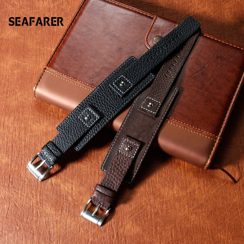 Fossil JR1190 watchband Genuine leather 20mm men watch strap High quality leather bracelet Retro style ► Photo 1/6