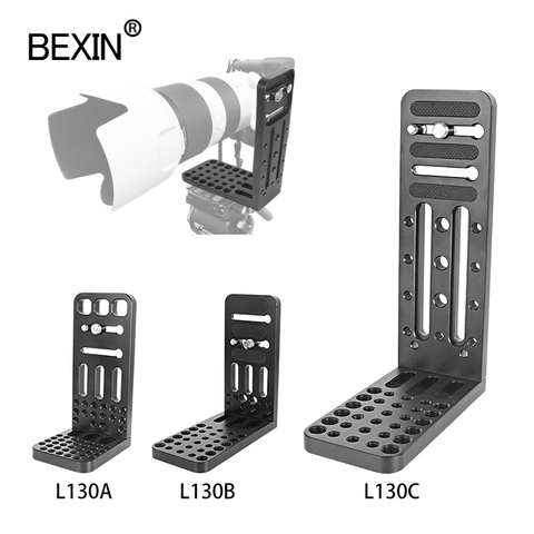 L130 series profession video l plate dslr stand stabilizer universal L bracket plate screw hole fixing for shoot camera video ► Photo 1/6