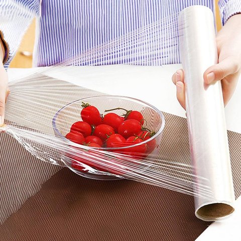 Kitchen Food Disposable Plastic Wrap For Fruit Vegetable Cling Film  Refrigerator Packaging Film 1 roll - Price history & Review, AliExpress  Seller - titiJ life Store