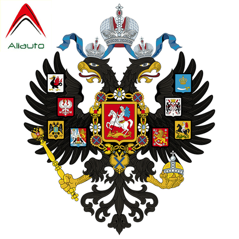 Aliauto Fashion Car Sticker Lesser Coat of Arms of Russian Empire Auto Accessories PVC Decal for Audi Lada Laptop Kia,15cm*12cm ► Photo 1/1