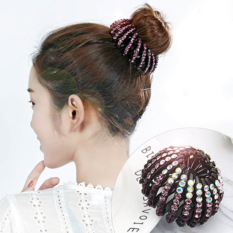 Haimeikang Bird Nest Plastic Hair Clip Pin Expanding Tail Hair Claws Bun  Donut Holders for Women Girls Hair Accessories - Price history & Review |  AliExpress Seller - haimeikang Store 