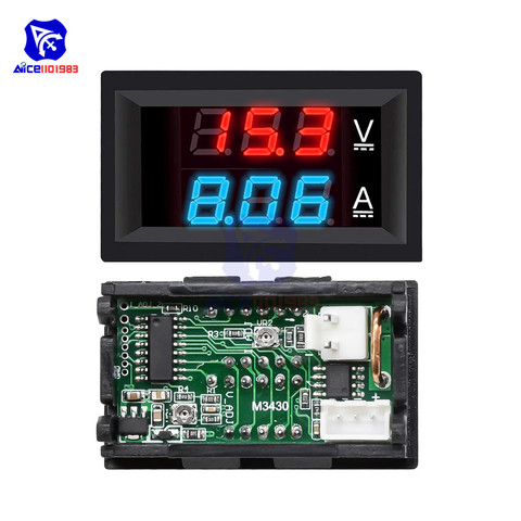 diymore DC 0-100V/7 -110V 0-10A Voltmeter Ammeter 0.28