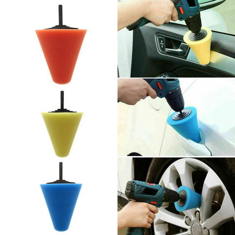 Car Wheel Hub Polish Buffing Shank Polishing Sponge Pad Calm Auto Tools ► Photo 1/6