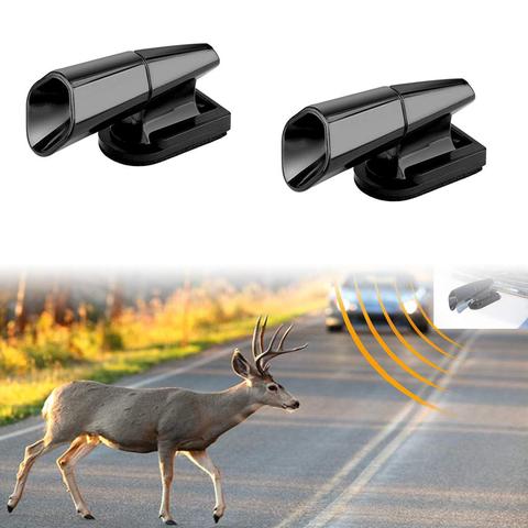 2Pcs Ultrasonic Animal Saving Wind Whistle Cars Motorcycle Deer Warning Repeller Black Whistles warn deer up to 1/4 mile away ► Photo 1/6