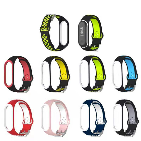 Wrist Color TPU Strap For Xiaomi Mi Band 5 4 3 Silicone Wristband Bracelet Replacement For Xiaomi Band 4 MiBand 5 4 3 Strap ► Photo 1/6