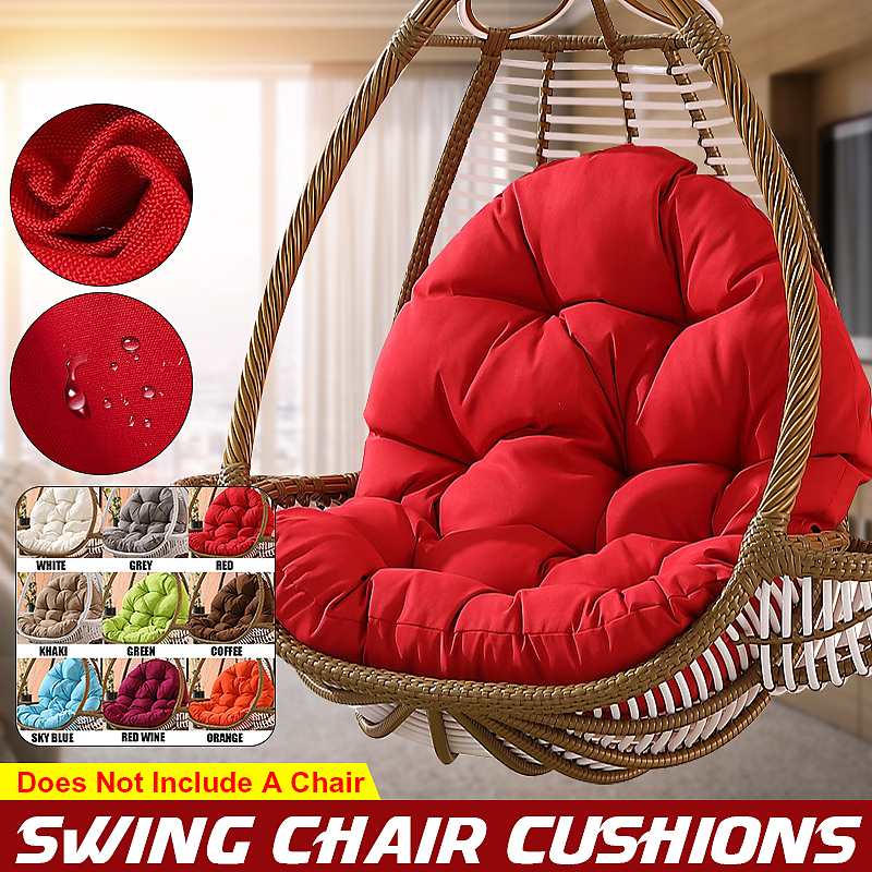 9 Colors Waterproof Egg Chair Seat Pad Cushion Pillow Soft Furry Fabric Hammock Swing Chair Cushion Hanging Indoor Outdoor Patio ► Photo 1/1