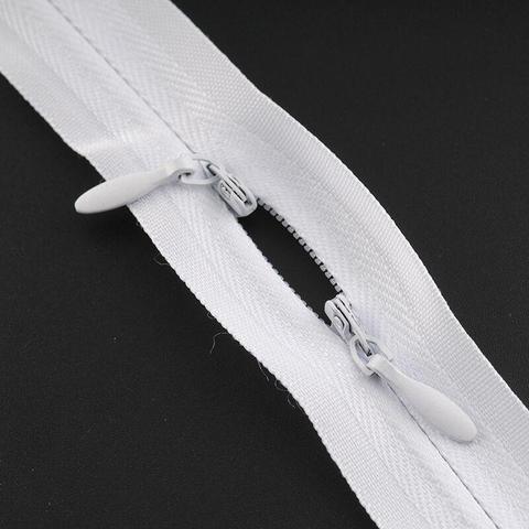 Double-headed invisible zippers for sewing Breastfeeding clothes zipper for garment No. 3 Nylon cloth soft baby feeding FZ34 ► Photo 1/6