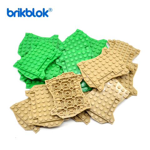 30  Irregular Baseplate Double Sides multi-terrain Base Plates MOC Part Bricks Building Blocks Toys Baseplates ► Photo 1/5