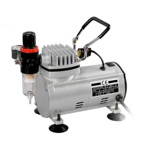 AC-18 Series Power Tools Portable Airbrush Spray Mini Air Compressor Professional Gravity Feed Dual-Action Piston Air Compressor ► Photo 1/5