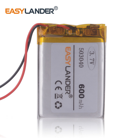 Fast delivery 503040  600mAh Lithium Li-ion Polymer batteries for car video recorder DVR MP3 player ► Photo 1/5