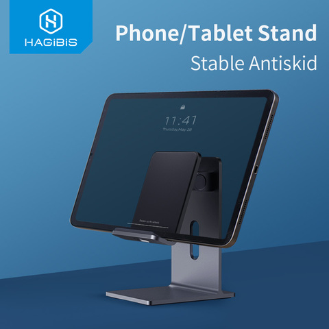 Hagibis Mobile Phone Holder Stand Tablet stand Foldable Cell Phone Portable Desk Aluminum Adjustable Holder for iPhone iPad Pro ► Photo 1/6