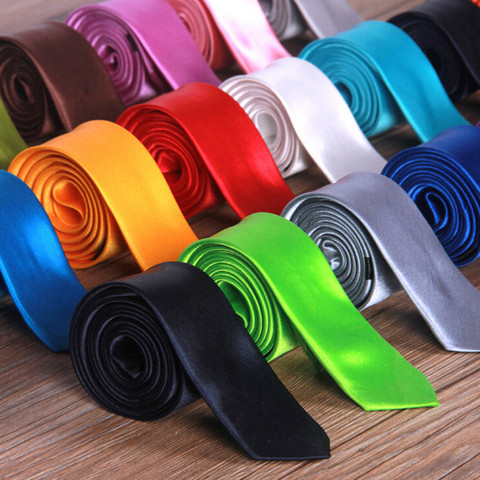 35 Colors New Mens Stylish 5cm Skinny Solid Color Neck Tie Necktie You Pick Colors Gravata Corbata Fashion ► Photo 1/6