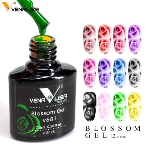 Venalisa 12 Color Nail Art Beauty Manicure DIY Nail Design Flower Blooming Effect Nail Paint Gel Blossom Nail Gel Polish Varnish ► Photo 1/6