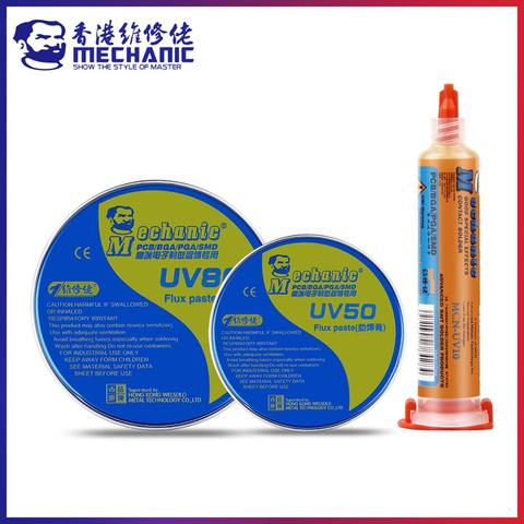 MECHANIC 10CC/60g Mild Rosin Halogen-Free Lead-Free Soldering Paste PCB BGA SMD SMT No-Clean UV10/80 Welding Flux Repair Solder ► Photo 1/6