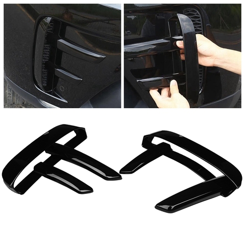 6Pcs Front Fog Lamp Cover Trim for Land Rover Discovery 5 2017-2022 Black ABS Plastic Car Styling Fog Lamp Trim New ► Photo 1/6
